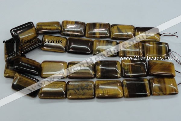 CTE108 15.5 inches 22*30mm rectangle yellow tiger eye beads wholesale