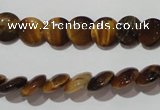 CTE1090 15.5 inches 10mm flat round yellow tiger eye beads