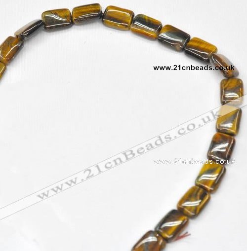 CTE11 15.5 inches 12*16mm rectangle yellow tiger eye  beads