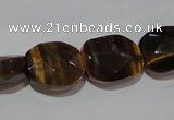 CTE1110 15.5 inches 13*17mm faceted freeform yellow tiger eye beads