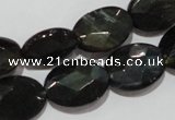 CTE1118 15.5 inches 13*18mm faceted oval blue tiger eye beads