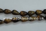 CTE120 15.5 inches 6*8mm teardrop yellow tiger eye beads wholesale