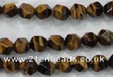 CTE1201 15 inches 8mm faceted nuggets yellow tiger eye beads