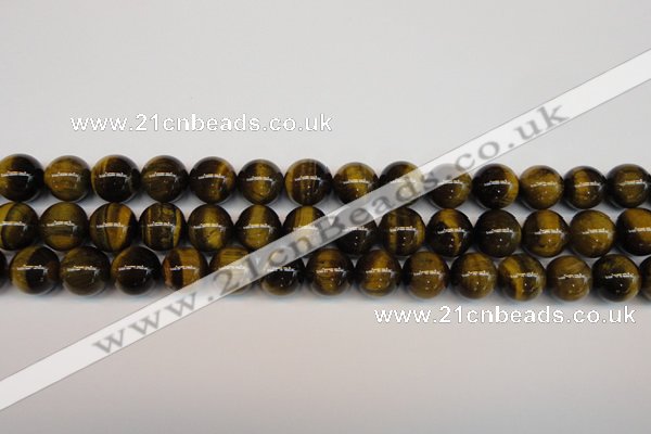 CTE1211 15.5 inches 8mm round AB grade yellow tiger eye beads