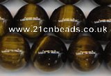 CTE1214 15.5 inches 14mm round AB grade yellow tiger eye beads