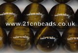 CTE1215 15.5 inches 16mm round AB grade yellow tiger eye beads