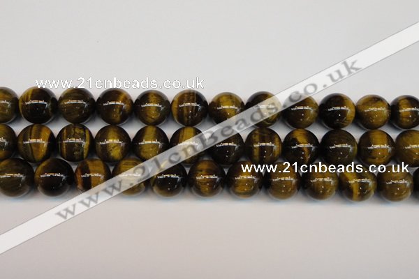 CTE1215 15.5 inches 16mm round AB grade yellow tiger eye beads