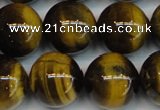 CTE1223 15.5 inches 16mm round AB+ grade yellow tiger eye beads