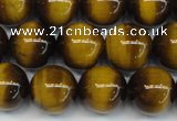 CTE1228 15.5 inches 10mm round A grade yellow tiger eye beads