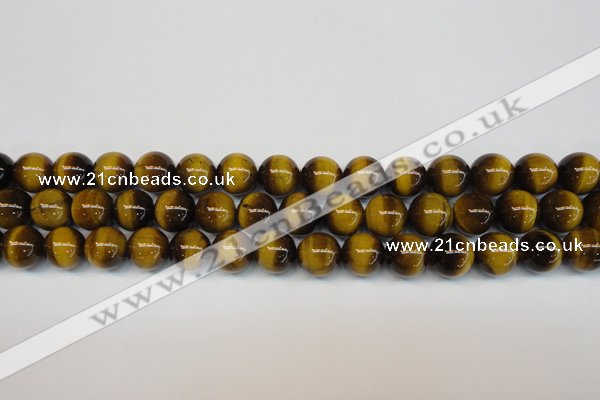 CTE1228 15.5 inches 10mm round A grade yellow tiger eye beads