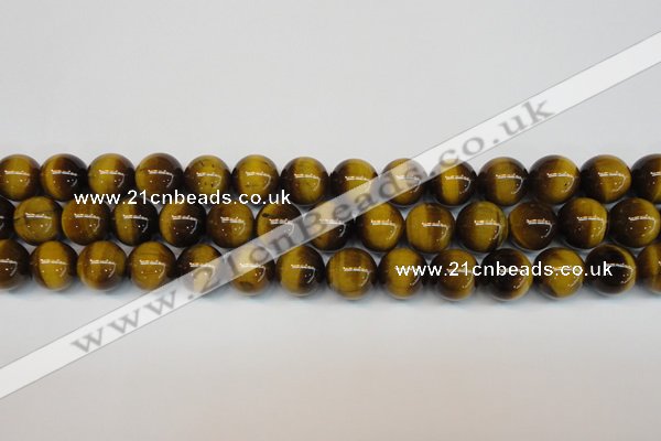 CTE1229 15.5 inches 12mm round A grade yellow tiger eye beads