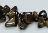 CTE123 15.5 inches 8*12mm nugget yellow tiger eye beads wholesale