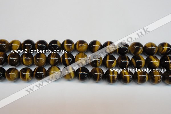 CTE1244 15.5 inches 10mm round AA grade yellow tiger eye beads