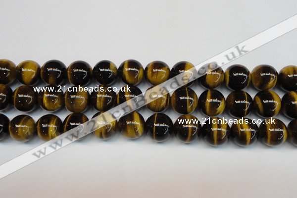 CTE1245 15.5 inches 12mm round AA grade yellow tiger eye beads