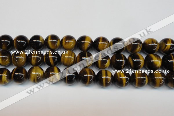 CTE1246 15.5 inches 14mm round AA grade yellow tiger eye beads