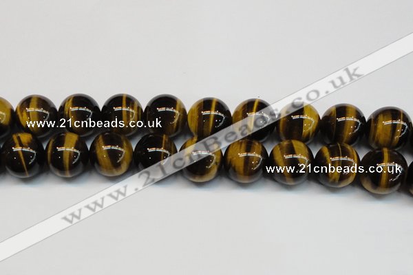 CTE1247 15.5 inches 16mm round AA grade yellow tiger eye beads