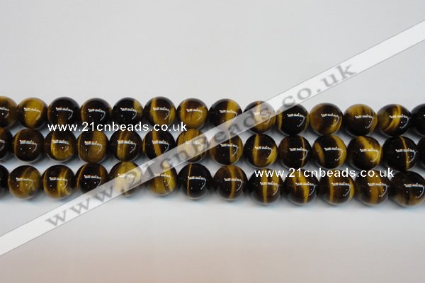 CTE1251 15.5 inches 8mm round AAA grade yellow tiger eye beads