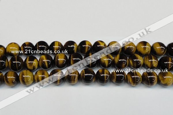 CTE1252 15.5 inches 10mm round AAA grade yellow tiger eye beads