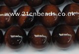 CTE1262 15.5 inches 10mm round AB grade red tiger eye beads