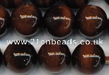 CTE1271 15.5 inches 12mm round AB+ grade red tiger eye beads