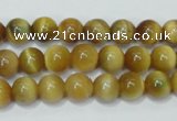 CTE128 15.5 inches 8mm round yellow tiger eye gemstone beads