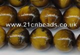 CTE1311 15.5 inches 8mm round B grade yellow tiger eye beads