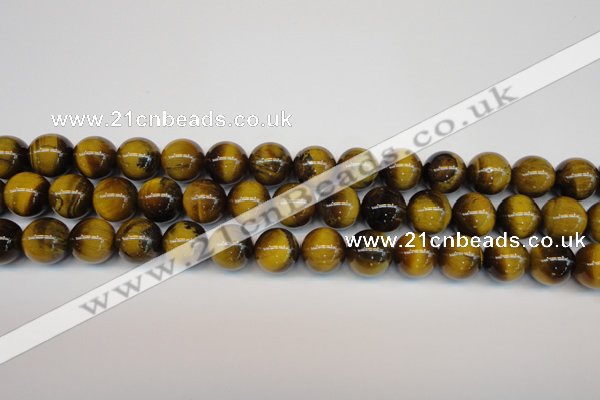 CTE1311 15.5 inches 8mm round B grade yellow tiger eye beads