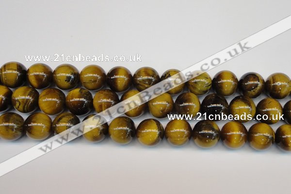 CTE1315 15.5 inches 16mm round B grade yellow tiger eye beads