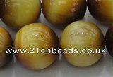 CTE1406 15.5 inches 16mm round golden tiger eye beads wholesale