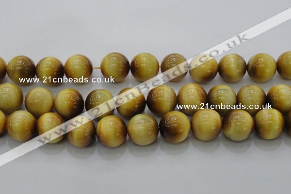 CTE1406 15.5 inches 16mm round golden tiger eye beads wholesale