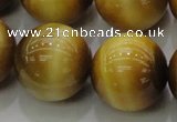 CTE1408 15.5 inches 20mm round golden tiger eye beads wholesale