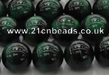 CTE1424 15.5 inches 12mm round green tiger eye beads wholesale