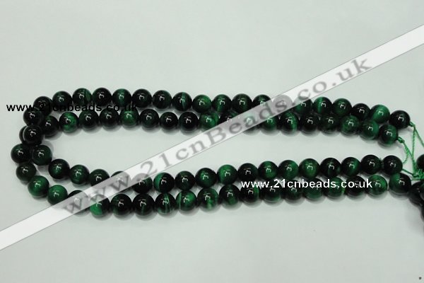 CTE143 15.5 inches 10mm round dyed tiger eye gemstone beads