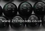 CTE1434 15.5 inches 12mm round green tiger eye beads wholesale