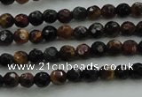 CTE1470 15.5 inches 4mm faceted round mixed tiger eye beads