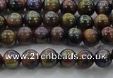 CTE1500 15.5 inches 4mm round AB-color yellow tiger eye beads