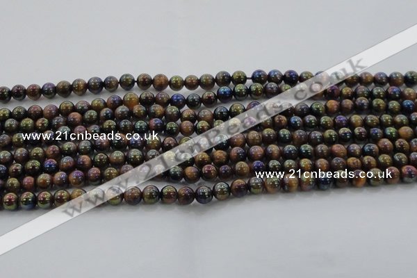 CTE1500 15.5 inches 4mm round AB-color yellow tiger eye beads