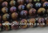 CTE1501 15.5 inches 6mm round AB-color yellow tiger eye beads