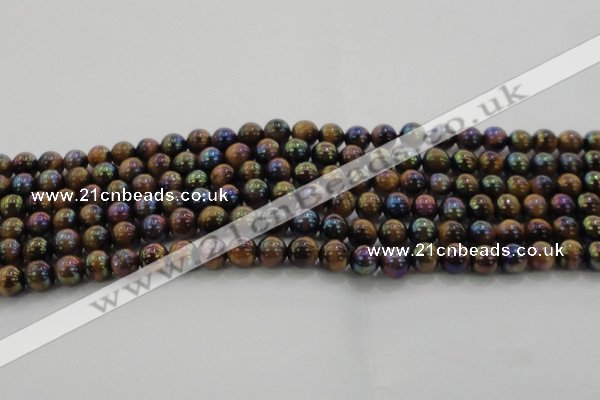 CTE1501 15.5 inches 6mm round AB-color yellow tiger eye beads