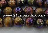 CTE1502 15.5 inches 8mm round AB-color yellow tiger eye beads