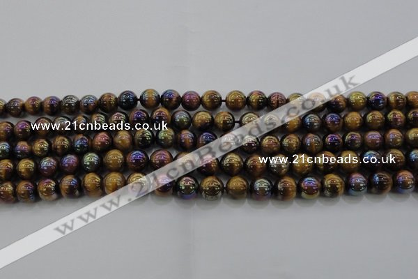 CTE1502 15.5 inches 8mm round AB-color yellow tiger eye beads