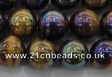 CTE1503 15.5 inches 10mm round AB-color yellow tiger eye beads