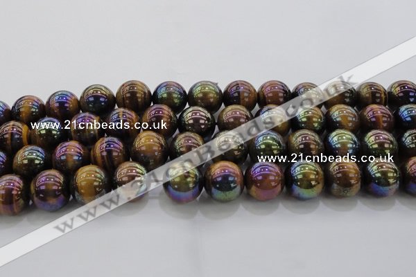CTE1505 15.5 inches 14mm round AB-color yellow tiger eye beads