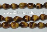 CTE151 15.5 inches 6*9mm teardrop yellow tiger eye gemstone beads