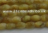 CTE1513 15.5 inches 4*6mm rice golden tiger eye beads wholesale