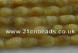 CTE1514 15.5 inches 5*8mm rice golden tiger eye beads wholesale