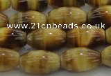 CTE1517 15.5 inches 10*14mm rice golden tiger eye beads wholesale