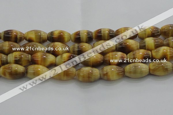 CTE1519 15.5 inches 13*18mm rice golden tiger eye beads wholesale