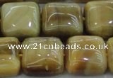 CTE1530 15.5 inches 18*18mm square golden tiger eye beads wholesale