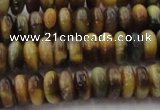 CTE1545 15.5 inches 4*6mm rondelle golden & blue tiger eye beads